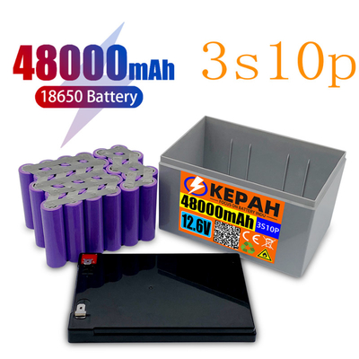 Placa certificada MSDS de Ion Battery Pack With Protective del litio de 12.6V 48000mAh