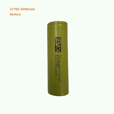 21700 pila de batería de iones de litio, 5000 mAh de capacidad, 3C 15A tasa de descarga.